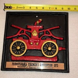 Pennsylvania Firemen’s Convention 1973 Cast Iron